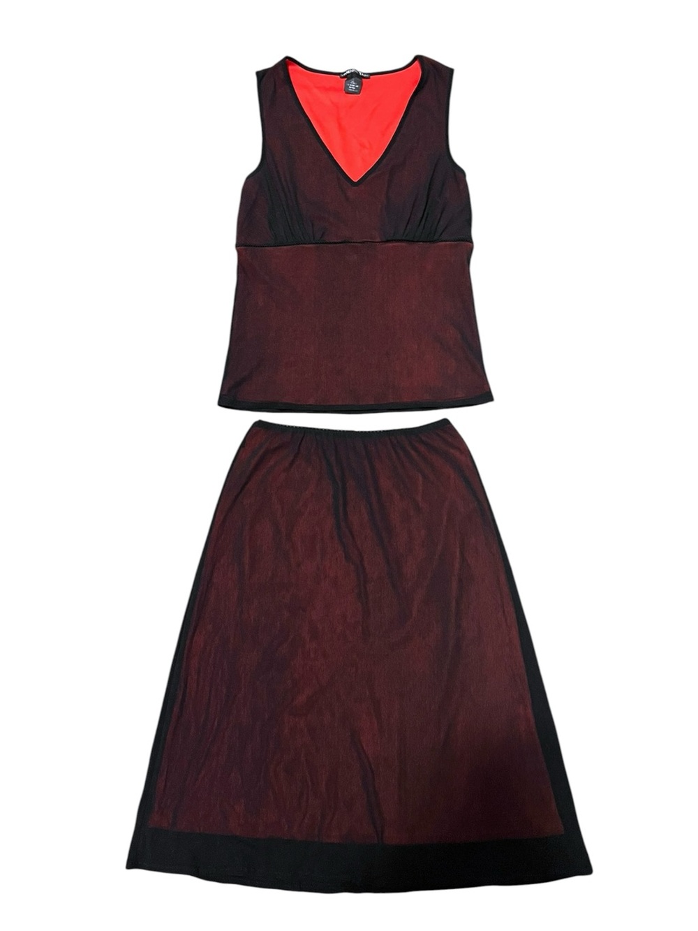Vintage Vivienne Tam Mesh Matching Top & Skirt Set